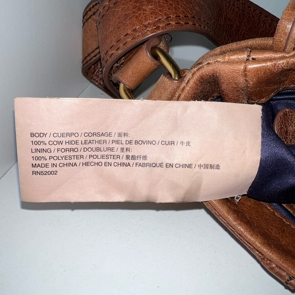 VINTAGE Juicy Couture Y2K Brown Leather Shoulder Bag Purse - Picture 7 of 8